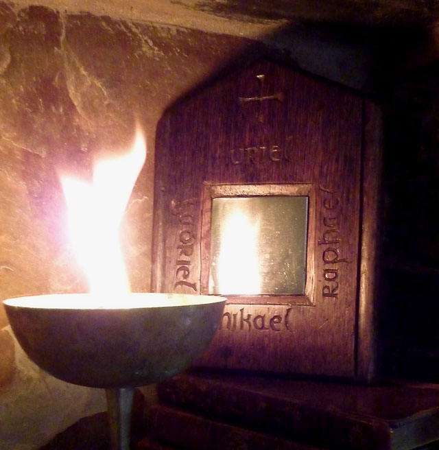 Photograph of a scrying mirror